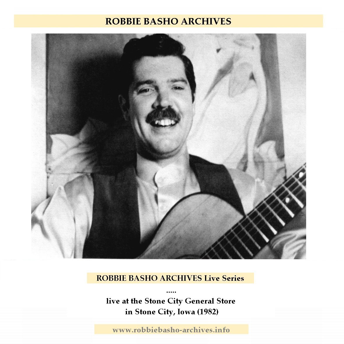 Robbie Basho live at the Stone City Iowa General Store in Cedar Rapids, Iowa (1982)